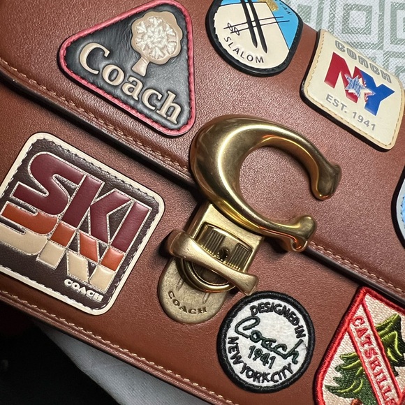 Coach Studio Shoulder Bag 19 (with Patches) - Picture 2 of 3